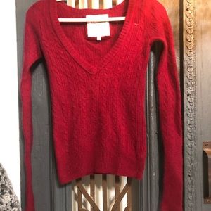Dark red Abercrombie and Fitch sweater, size large